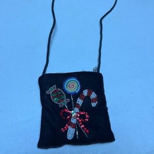 Christmas velvet small purse